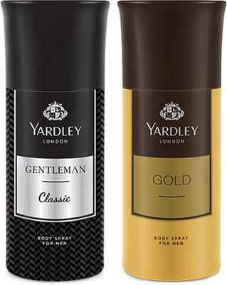

Yardley 1 Gentlemen and 1 Gold Deo Combo Pack of 2 Deodorant Spray - For Men(150 ml, Pack of 2)
