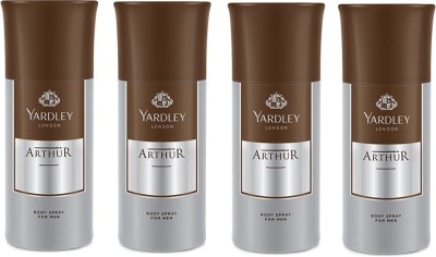 

Yardley Arthur Deo Combo Pack of 4 Deodorant Spray - For Men(150 ml, Pack of 4)