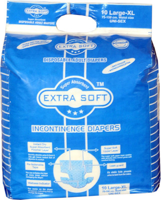 

EXTRA SOFT EXTRA SOFT Adult Diapers - XL(10 Pieces)