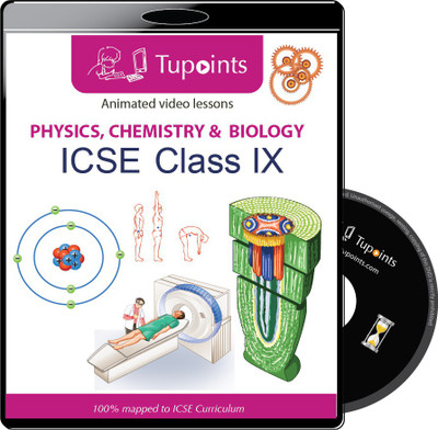 Tupoints ICSE class 9 Science(Physics,Chemistry,Biology) Multimedia Video Lessons(DVD)