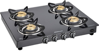 27 Off On Sunflame Classic 4b Bk Auto Glass Automatic Gas Stove 4
