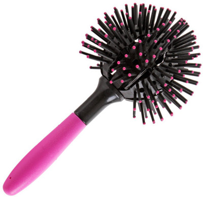 lagfly 3D Spherical Ball Hair Styling, Curling Style Brush Blow Drying Detangling Salon Heat Resistant Comb