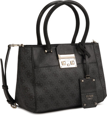 

Guess Satchel(White, Grey), Grey;white