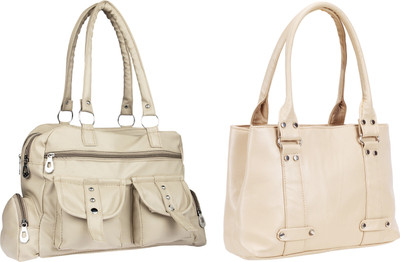 

Lady bar Shoulder Bag(Beige)