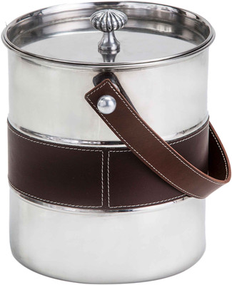 

sammsara Barnet Ice Bucket Steel, Porcelain Ice Bucket(Silver)