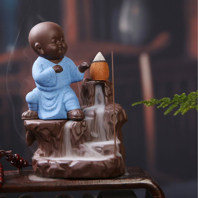

eCraftIndia Polyresin Incense Holder(Blue)