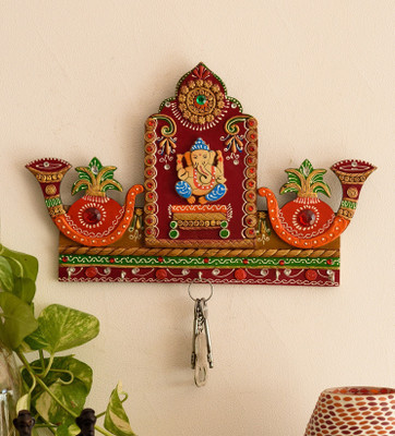68% OFF on eCraftIndia lord ganesha with shehnai Ceramic, Wood Key Holder(5 Hooks, Multicolor) 68% OFF on eCraftIndia lord ganesha with shehnai Ceramic, Wood Key Holder(5 Hooks, Multicolor)