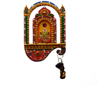 78% OFF on eCraftIndia Kundun Lord Ganesha Ceramic, Wood Key Holder(3 Hooks, Multicolor) 78% OFF on eCraftIndia Kundun Lord Ganesha Ceramic, Wood Key Holder(3 Hooks, Multicolor)