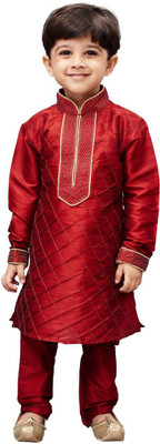 

JBN Creation Boys Festive & Party, Wedding Kurta and Pyjama Set(Maroon Pack of 1