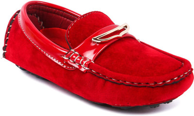 

N Five Boys Slip on Loafers(Red