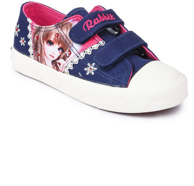 

N Five Girls Velcro Sneakers(Blue, Navy