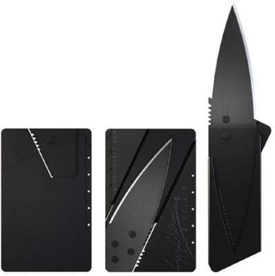CONNECTWIDE Combo set of 3 Folding Pocket Safety Knife- Credit Card Folding Knife Steel Knife(Pack of 3) available at flipkart for Rs.200