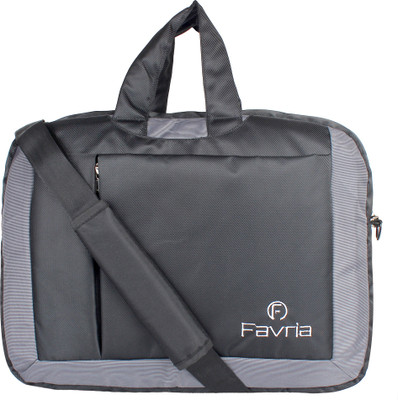 

Favria 17 inch Laptop Messenger Bag(Black, Grey)