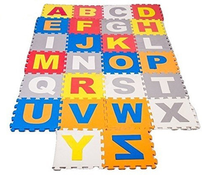 

PP Infinity Alphabets Foam Puzzle Interlocking Floor Mats PlayMats – 26 Pieces (25Cm By 25Cm Each Block)(Multicolor)