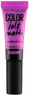 

Maybelline Color Jolt Matte Lip Paint lip balm(Baby Mauve, 5 ml)