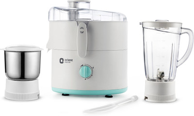 

Orient Electric Kitchen Kraft | JMKK45B2 450 W Juicer Mixer Grinder(White - Turquoise Blue, 2 Jars)