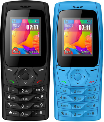 

I Kall K6610 Combo of Two Mobile(Black, Blue)