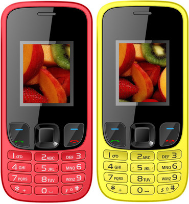

I Kall K29 Combo of two Mobile(Yellow, Red)