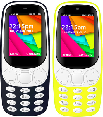 

I Kall K35 Combo Of Two Mobile(Dark Blue, Yellow)