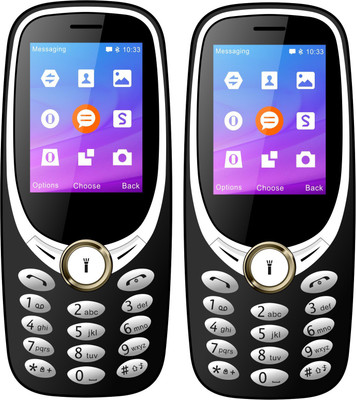 I Kall K3311 Combo with Two Mobile(Silver Black, Silver Black)