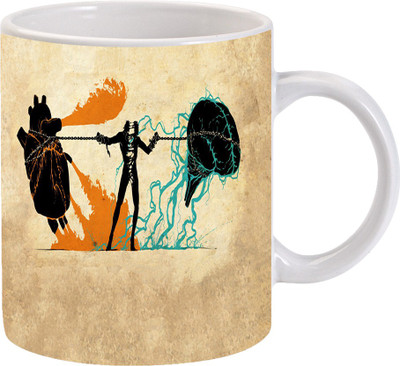 

Maison N Mode A power Man Coffee Ceramic Mug(330 ml), Multicolor