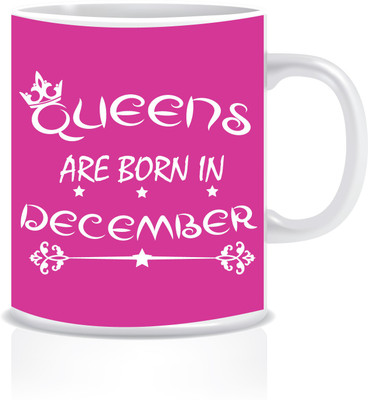 

Everyday Desire Queens are Born in December ED199 Ceramic Mug(300 ml), Multicolor