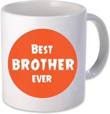 

ME&YOU Gifts On Birthday Anniversary For Bro; Best Brother Ever (IDuplicate98) Printed Ceramic Mug(325 ml), Multicolor