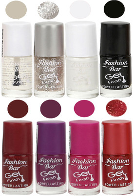 

Fashion Bar Nail Polish Gift Combo Set Clear(Pack of 8)