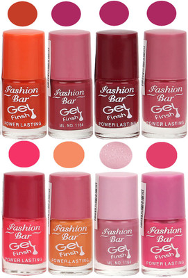 

Fashion Bar Nail Polish Gift Combo Set Orange(Pack of 8)