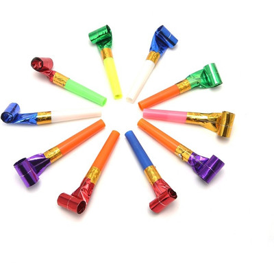 

Indigo Creatives noisemaker101 Party Blowouts(Pack of 10)