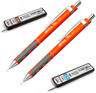 rotring 0.5mm & 0.7mm Tikky Pencil(Neon Orange)