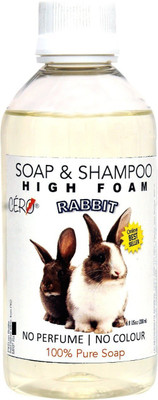 

CERO CERO High Foam Shampoo for RABBIT, NO Perfume | NO Colour, 100% Pure Soap (200ml) Allergy Relief, Anti-dandruff, Anti-fungal, Anti-itching, Anti-microbial, Anti-parasitic, Conditioning, Flea and Tick, Hypoallergenic, Whitening and Color Enhancing NA 