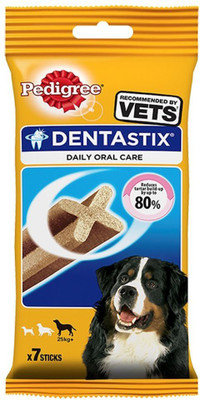 

Pedigree Daily Oral Care Denta Stix Large (7 in 1) (Pack Of 5) By Pawsitively Pet Care Chicken Dog Treat(900 g, Pack of 5)
