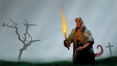 

Akhuratha a-ps-hellboy Wall Poster Paper Print(12 inch X 18 inch, Rolled)