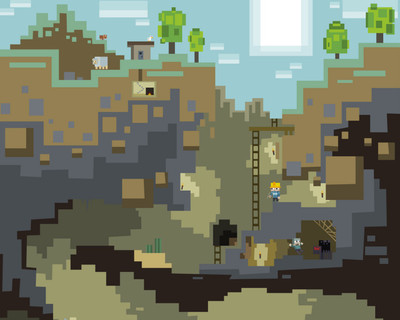Akhuratha -comics-minecraft Wall Poster Paper Print(12 inch X 18 inch, Rolled)