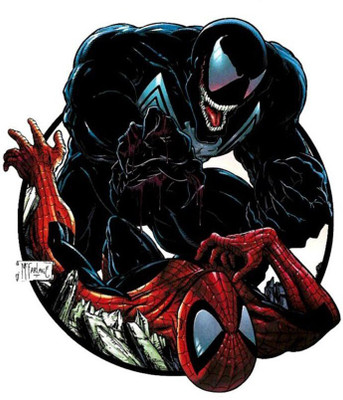 

Akhuratha comicspider-man-venom Wall Poster Paper Print(12 inch X 18 inch, Rolled)