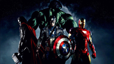 

Akhuratha the-avengers-iron-man-thor-captain-america-hulk-marvel-marvel-comics Wall Poster Paper Print(12 inch X 18 inch, Rolled)