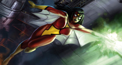 

Akhuratha wspider-woman-marvel-comics Wall Poster Paper Print(12 inch X 18 inch, Rolled)