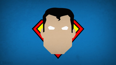 

Akhuratha -blop-blue-background-dc-comicsuperheroesuperman Wall Poster Paper Print(12 inch X 18 inch, Rolled)