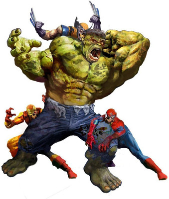 

Akhuratha marvel-wolverine-zombies-manpider-comic-character-comics Wall Poster Paper Print(12 inch X 18 inch, Rolled)