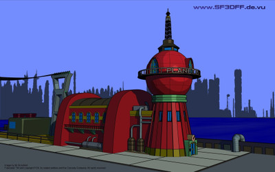 

Akhuratha amrronsfieldtylecreen-comicavers-express-point-planet-futuram-building Wall Poster Paper Print(12 inch X 18 inch, Rolled)
