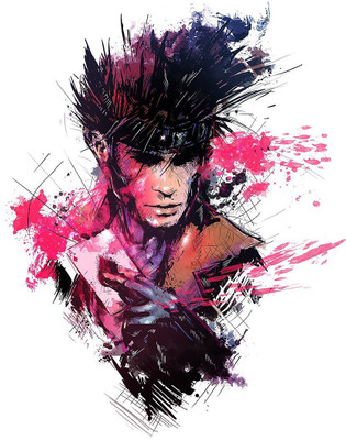 

Akhuratha -fan-art-gambit-marvel-comics-white-background-x-men Wall Poster Paper Print(12 inch X 18 inch, Rolled)