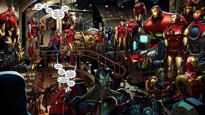 

Akhuratha comicspider-man-iron-man Wall Poster Paper Print(12 inch X 18 inch, Rolled)
