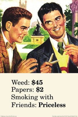 

Akhuratha Wall Poster weed-papers-smoking-with-friends-sv- Paper Print(18 inch X 12 inch, Rolled)