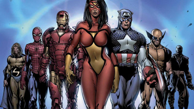 

Akhuratha comicspider-man-iron-man-captain-america-wolverine Wall Poster Paper Print(12 inch X 18 inch, Rolled)