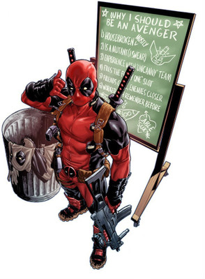 

Akhuratha -comics-deadpool-wade-wilson-katana-machine-gun-marvel-comics Wall Poster Paper Print(12 inch X 18 inch, Rolled)