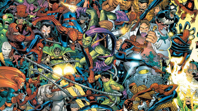 

Akhuratha comicspider-man-kingpin-rhino-character-green-goblin-dr-octopushocker Wall Poster Paper Print(12 inch X 18 inch, Rolled)