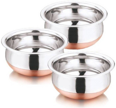 

Homeish Plated Copper Base Handi 1 L(Stainless Steel), Silver