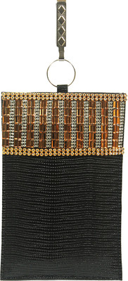 

Bagaholics Ethnic Saree Clutch Waist Clip Ladies Pouch Mobile Pouch(Black)