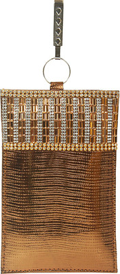

Bagaholics Ethnic Saree Clutch Waist Clip Ladies Pouch Mobile Pouch(Brown)